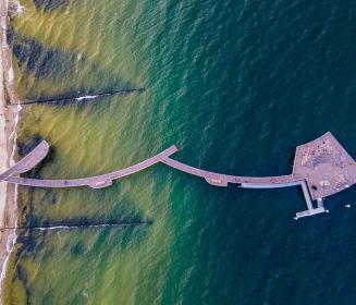 Luftaufnahme Koserower Seebruecke