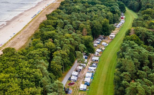Luftaufnahme Campingplatz in Ückeritz