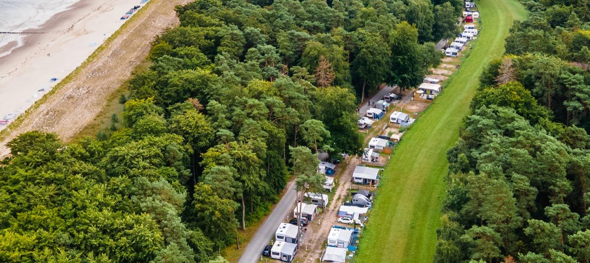 Luftaufnahme Campingplatz in Ückeritz