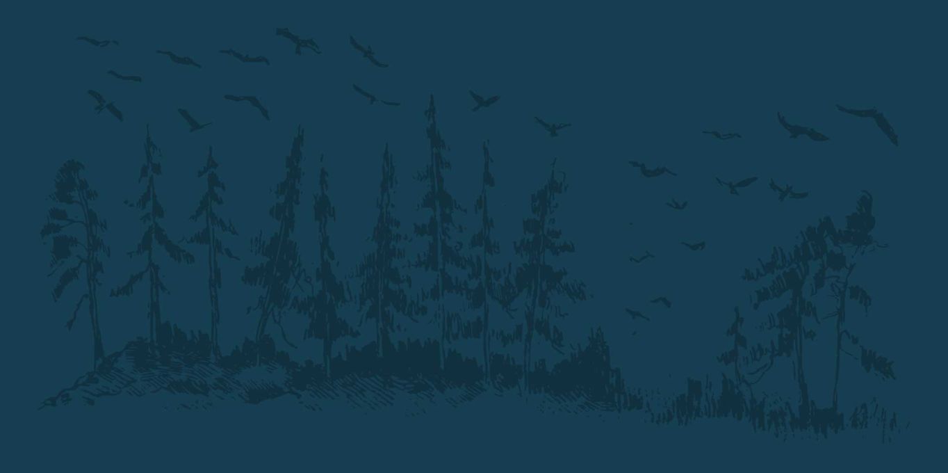 Blaue Bäume