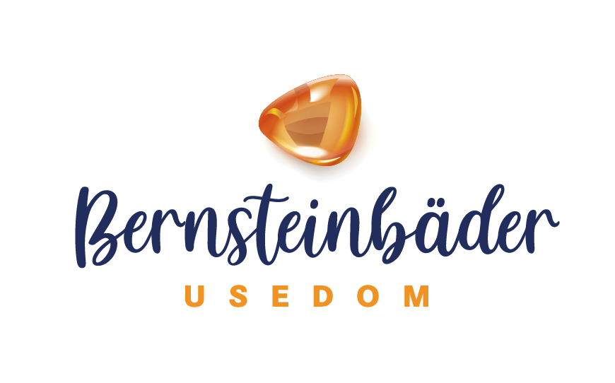 Logo der Bernsteinbäder Usedom